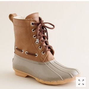JCrew Sperry Topsider Shearwater Duck Boots